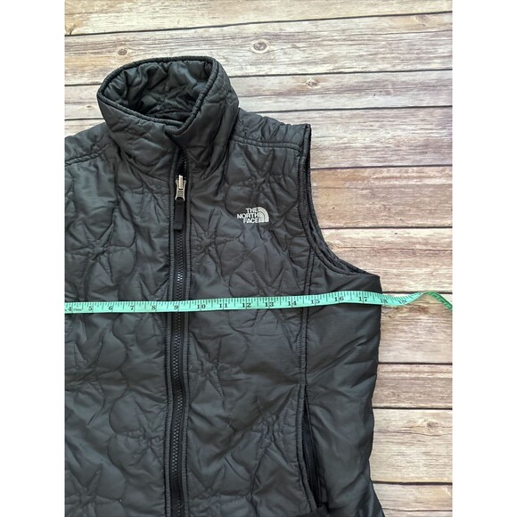 The North Face Women's Small Quilted Vest Black Polyester Zip Sleeveless - Picture 5 of 10